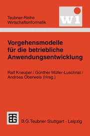 Cover von Vorgehensmodelle für die betriebliche Anwendungsentwicklung