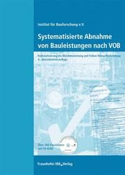 Cover von Systematisierte Abnahme von Bauleistungen nach VOB.