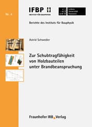 Cover von Zur Schubtragfähigkeit von Holzbauteilen unter Brandbeanspruchung