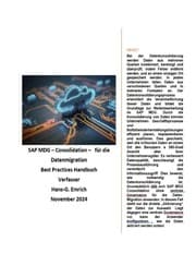 Cover von SAP Master Data Governance - Consolidation für die Datenmigration - Best Practices Handbuch mit Anwendungsbeispielen