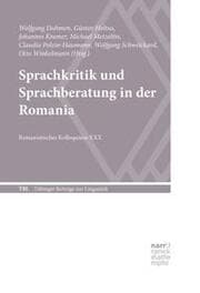 Cover von Sprachkritik und Sprachberatung in der Romania