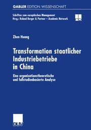 Cover von Transformation staatlicher Industriebetriebe in China