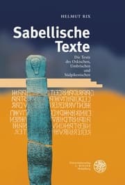 Cover von Handbuch der italischen Dialekte / Band V: Sabellische Texte. Die Texte des Oskischen, Umbrischen und Südpikenischen