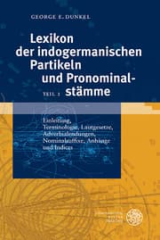 Cover von Lexikon der indogermanischen Partikeln und Pronominalstämme