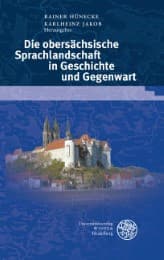 Cover von Die obersächsische Sprachlandschaft in Geschichte und Gegenwart
