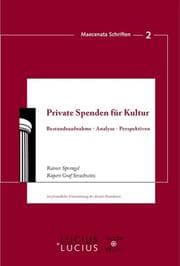 Cover von Private Spenden für Kultur