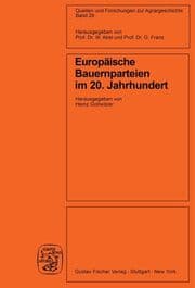 Cover von Europäische Bauernparteien im 20. Jahrhundert