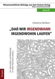 Cover von 'Daß wir irgendwann irgendwohin laufen'