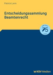 Cover von Entscheidungssammlung Beamtenrecht