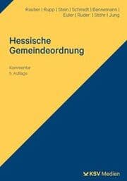 Cover von Hessische Gemeindeordnung (HGO)