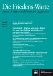 Cover von Freihandel/Flucht und Zuflucht