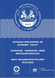 Cover von Estnische Gespräche über Wirtschaftspolitik 1-2/2021