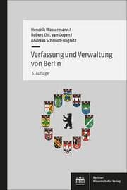Cover von Verfassung und Verwaltung von Berlin