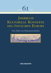 Cover von Jahrbuch Kulturelle Kontexte des östlichen Europa