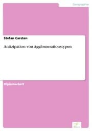 Cover von Antizipation von Agglomerationstypen