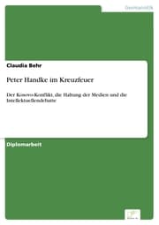 Cover von Peter Handke im Kreuzfeuer