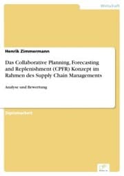 Cover von Das Collaborative Planning, Forecasting and Replenishment (CPFR) Konzept im Rahmen des Supply Chain Managements