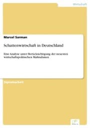 Cover von Schattenwirtschaft in Deutschland