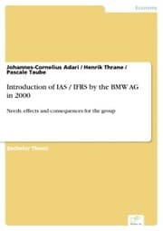 Cover von Introduction of IAS / IFRS by the BMW AG in 2000