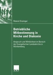 Cover von Betriebliche Mitbestimmung in Kirche und Diakonie
