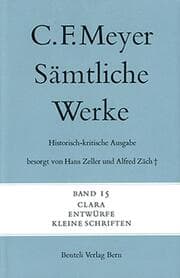 Cover von Clara, Entwürfe, Kleine Schriften