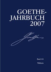 Cover von Goethe-Jahrbuch 124,2007