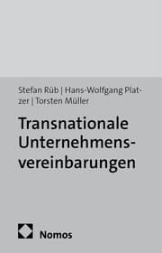 Cover von Transnationale Unternehmensvereinbarungen