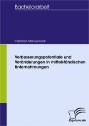 Cover von Verbesserungspotentiale und Veränderungen in mittelständischen Unternehmungen