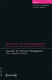 Cover von Zeitschrift für Kulturmanagement: Kunst, Politik, Wirtschaft und Gesellschaft