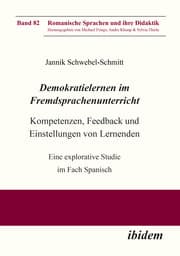 Cover von Demokratielernen im Fremdsprachenunterricht: Feed-back und Einstellungen von Lernenden.Kompetenzen