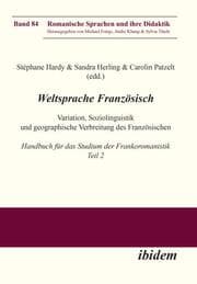 Cover von Weltsprache Französisch