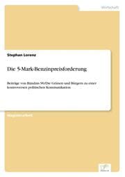 Cover von Die 5-Mark-Benzinpreisforderung