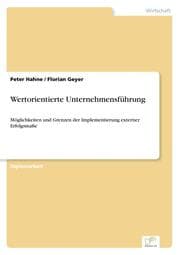 Cover von Wertorientierte Unternehmensführung