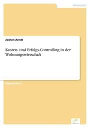 Cover von Kosten- und Erfolgs-Controlling in der Wohnungswirtschaft