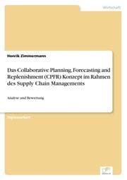 Cover von Das Collaborative Planning, Forecasting and Replenishment (CPFR) Konzeptim Rahmen des Supply Chain Managements