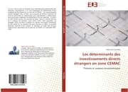 Cover von Les déterminants des investissements directs étrangers en zone CEMAC
