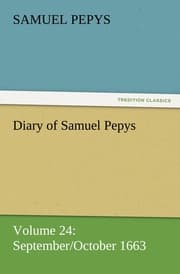 Cover von Diary of Samuel Pepys - Volume 24: September/October 1663