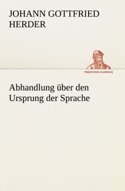 Cover von Abhandlung über den Ursprung der Sprache