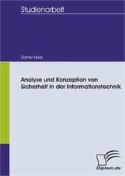 Cover von Analyse und Konzeption von Sicherheit in der Informationstechnik