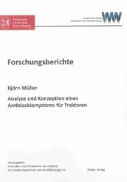 Cover von Analyse und Konzeption eines Antiblockiersystems für Traktoren