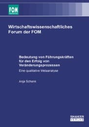 Cover von Bedeutung von Führungskräften für den Erfolg von Veränderungsprozessen