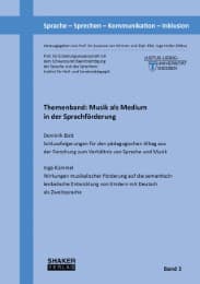 Cover von Themenband: Musik als Medium in der Sprachförderung