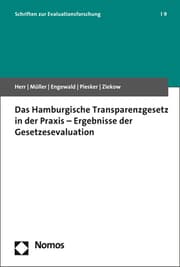 Cover von Das Hamburgische Transparenzgesetz in der Praxis