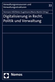 Cover von Digitalisierung in Recht, Politik und Verwaltung