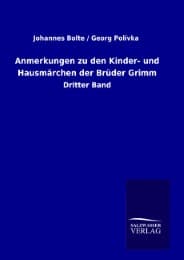 Cover von Anmerkungen zu den Kinder- und Hausmärchen der Brüder Grimm