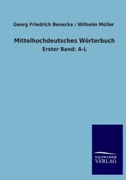 Cover von Mittelhochdeutsches Wörterbuch