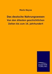 Cover von Das deutsche Nahrungswesen