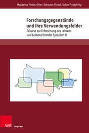 Cover von Forschungsgegenstände und ihre Verwendungsfelder