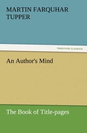 Cover von An Author's Mind : The Book of Title-pages