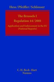 Cover von The Brussels I - Regulation (EC) No. 44/2001